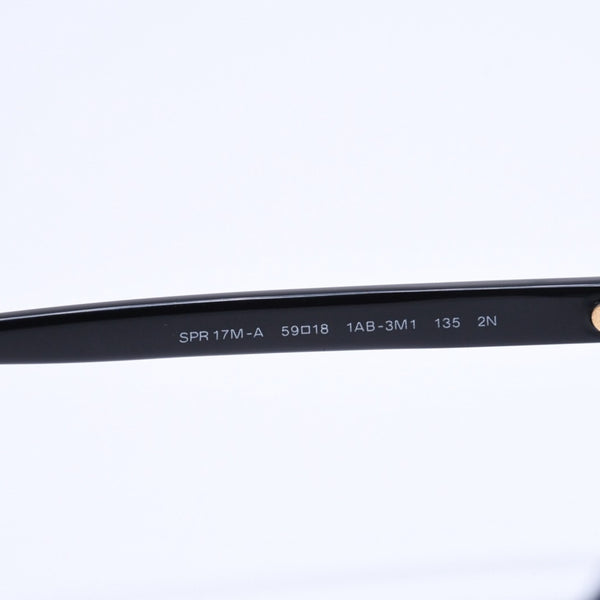 PRADA プラダ Sunglasses サングラス アイウェア SPR 17M-A サイズ59□18 ブラック ゴールド金具 美品 中古 4a008454