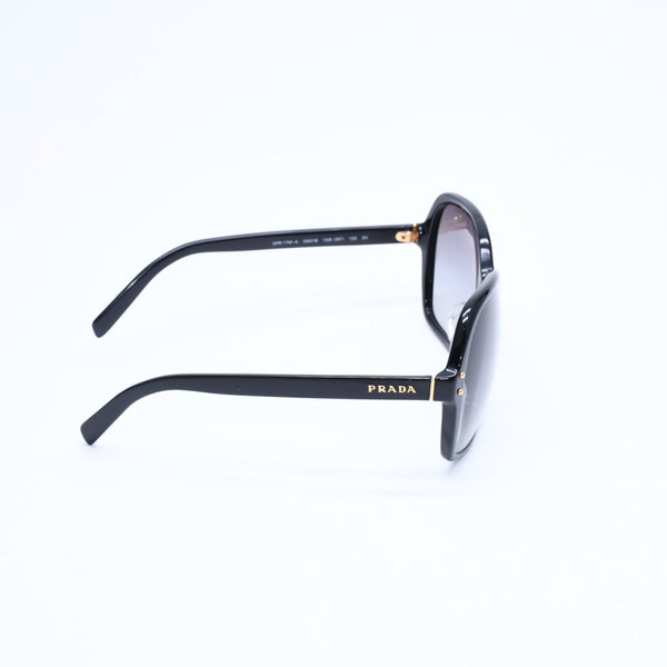 PRADA プラダ Sunglasses サングラス アイウェア SPR 17M-A サイズ59□18 ブラック ゴールド金具 美品 中古 4a008454