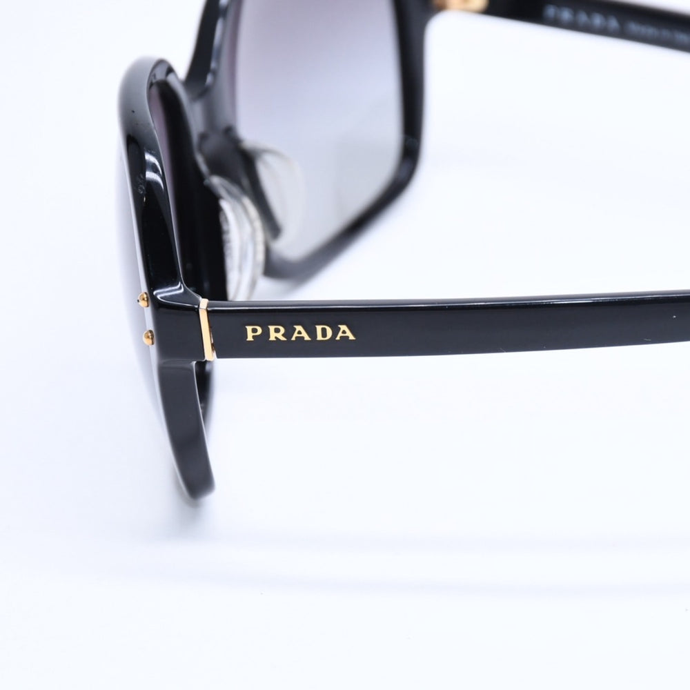 PRADA プラダ Sunglasses サングラス アイウェア SPR 17M-A サイズ59□18 ブラック ゴールド金具 美品 中古 4a008454