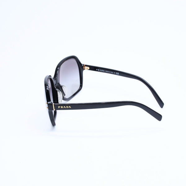 PRADA プラダ Sunglasses サングラス アイウェア SPR 17M-A サイズ59□18 ブラック ゴールド金具 美品 中古 4a008454