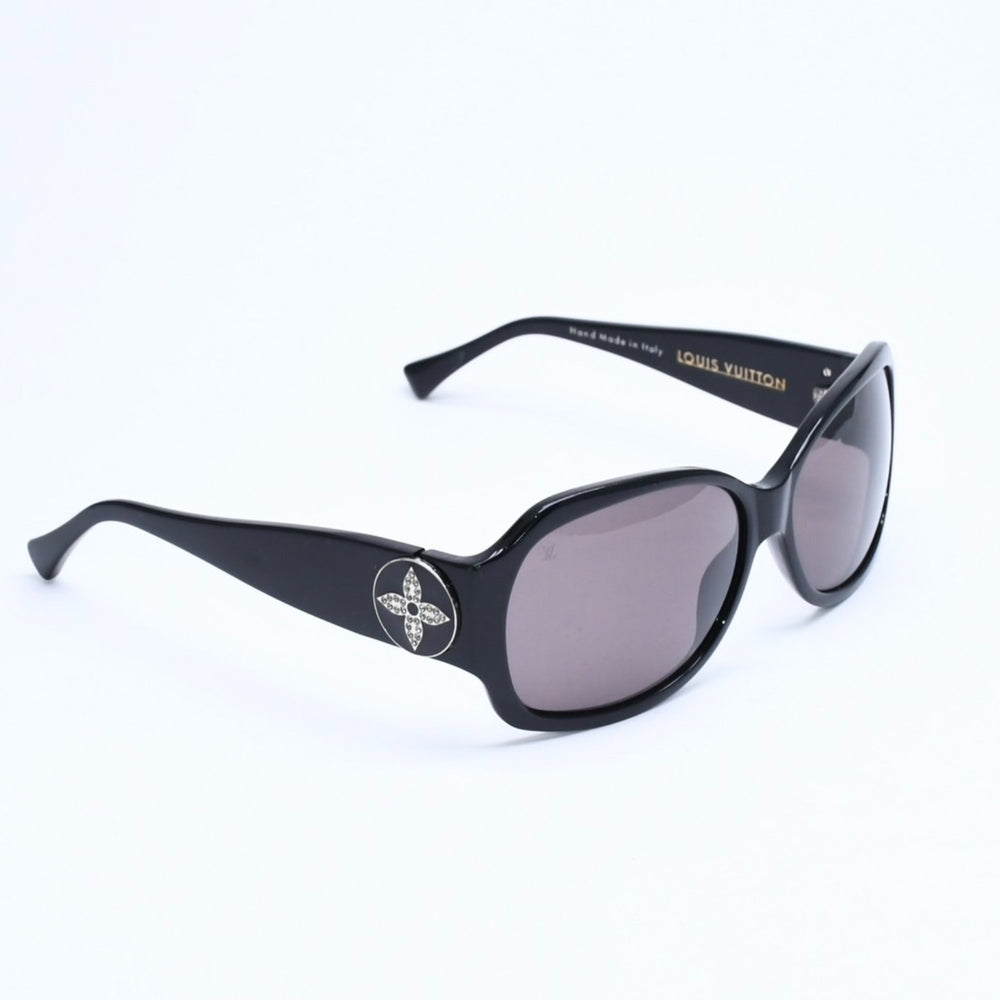 LOUIS VUITTON ルイヴィトン ウルスラストラス サングラス Z0145E アセテート ラインストーン ブラック シルバー金具 サイズ62◻︎15 美品 中古 4a008481