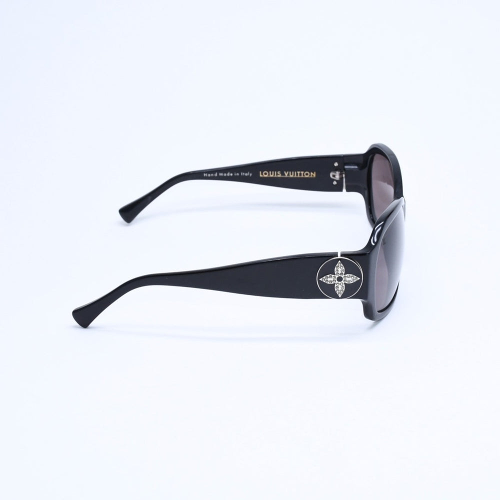 LOUIS VUITTON ルイヴィトン ウルスラストラス サングラス Z0145E アセテート ラインストーン ブラック シルバー金具 サイズ62◻︎15 美品 中古 4a008481