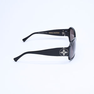 LOUIS VUITTON ルイヴィトン ウルスラストラス サングラス Z0145E アセテート ラインストーン ブラック シルバー金具 サイズ62◻︎15 美品 中古 4a008481