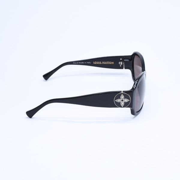 LOUIS VUITTON ルイヴィトン ウルスラストラス サングラス Z0145E アセテート ラインストーン ブラック シルバー金具 サイズ62◻︎15 美品 中古 4a008481