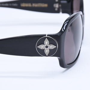 LOUIS VUITTON ルイヴィトン ウルスラストラス サングラス Z0145E アセテート ラインストーン ブラック シルバー金具 サイズ62◻︎15 美品 中古 4a008481
