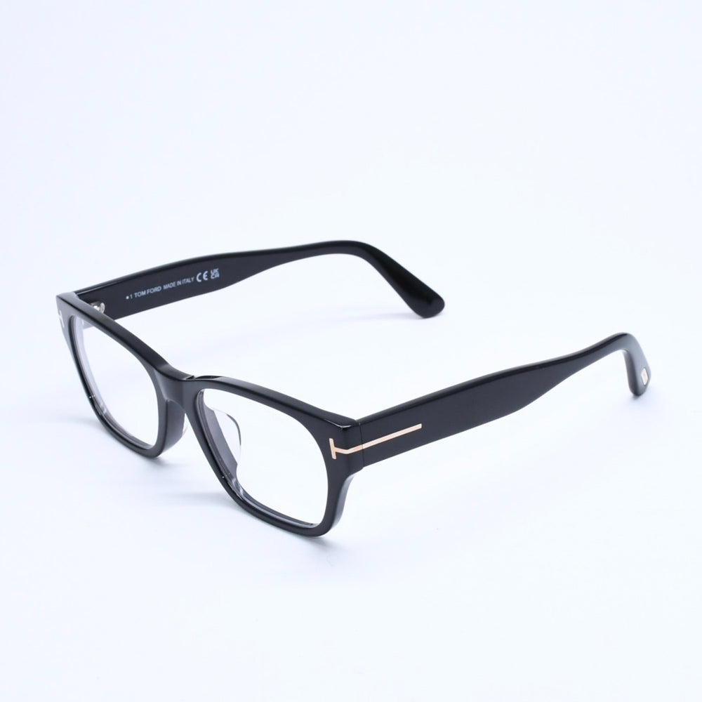 新品同様 TOM FORD トムフォード スクエア メガネ 日本企画モデル TF5781-D-B アセテート ブラック サイズ54◻︎18 中古 4a008469