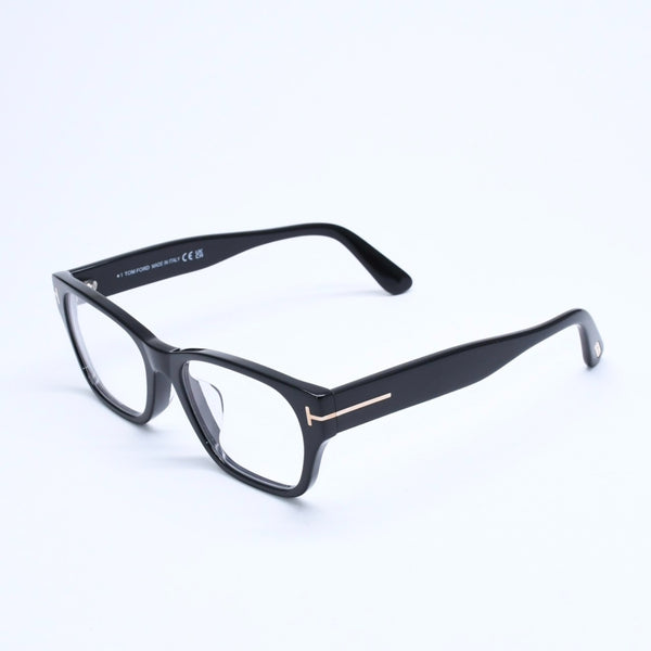 新品同様 TOM FORD トムフォード スクエア メガネ 日本企画モデル TF5781-D-B アセテート ブラック サイズ54◻︎18 中古 4a008469