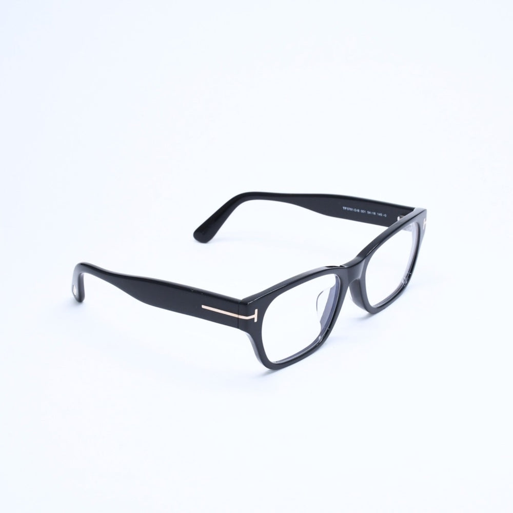 新品同様 TOM FORD トムフォード スクエア メガネ 日本企画モデル TF5781-D-B アセテート ブラック サイズ54◻︎18 中古 4a008469