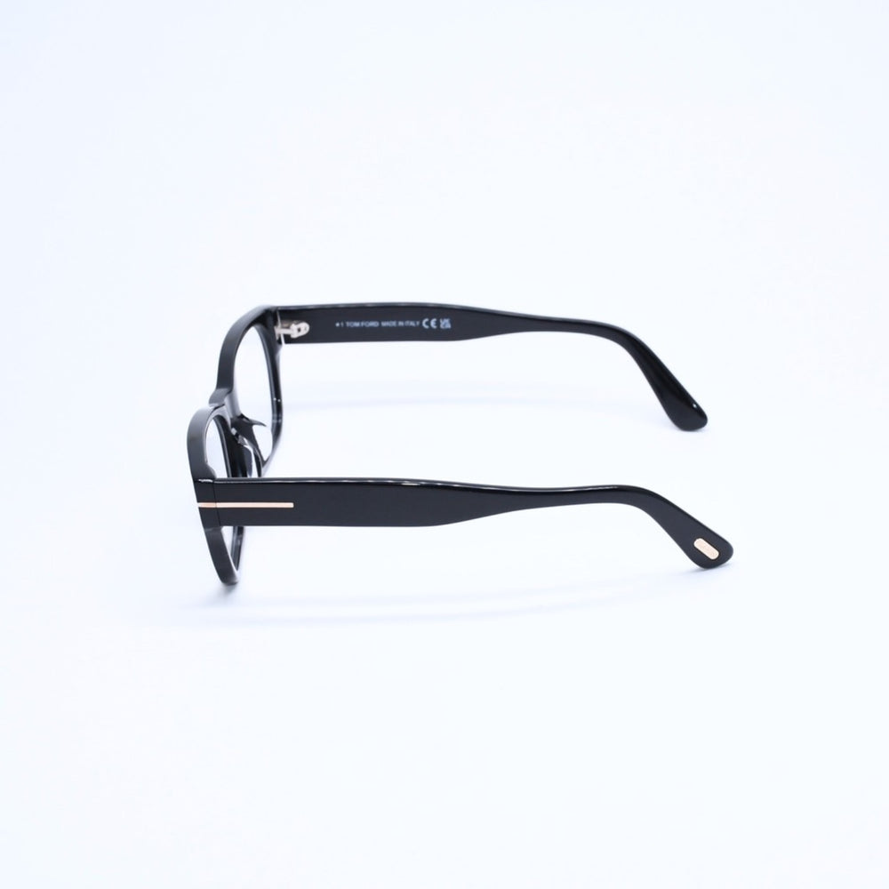 新品同様 TOM FORD トムフォード スクエア メガネ 日本企画モデル TF5781-D-B アセテート ブラック サイズ54◻︎18 中古 4a008469