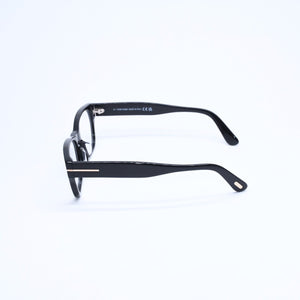 新品同様 TOM FORD トムフォード スクエア メガネ 日本企画モデル TF5781-D-B アセテート ブラック サイズ54◻︎18 中古 4a008469