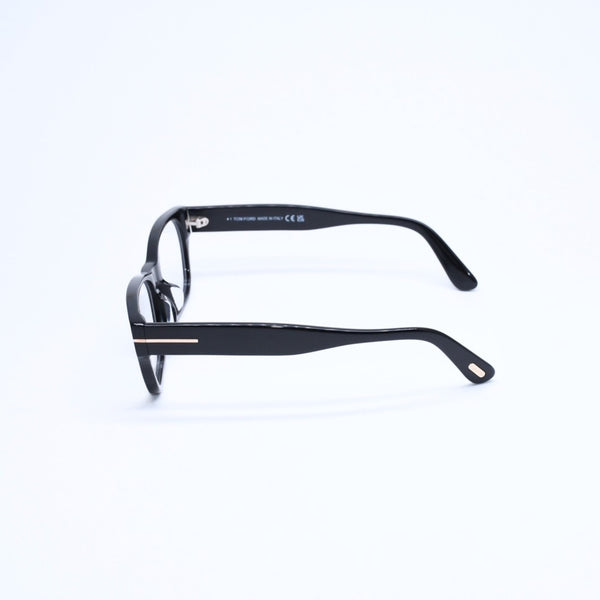 新品同様 TOM FORD トムフォード スクエア メガネ 日本企画モデル TF5781-D-B アセテート ブラック サイズ54◻︎18 中古 4a008469