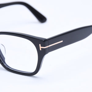 新品同様 TOM FORD トムフォード スクエア メガネ 日本企画モデル TF5781-D-B アセテート ブラック サイズ54◻︎18 中古 4a008469