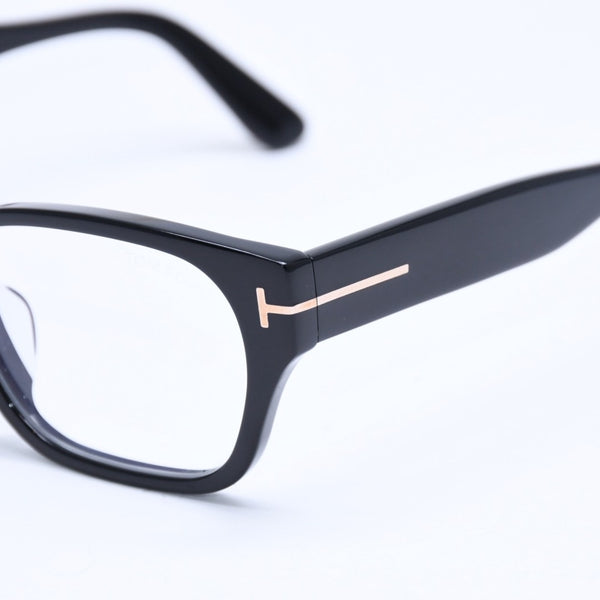 新品同様 TOM FORD トムフォード スクエア メガネ 日本企画モデル TF5781-D-B アセテート ブラック サイズ54◻︎18 中古 4a008469