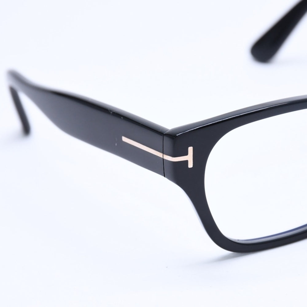 新品同様 TOM FORD トムフォード スクエア メガネ 日本企画モデル TF5781-D-B アセテート ブラック サイズ54◻︎18 中古 4a008469
