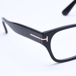 新品同様 TOM FORD トムフォード スクエア メガネ 日本企画モデル TF5781-D-B アセテート ブラック サイズ54◻︎18 中古 4a008469