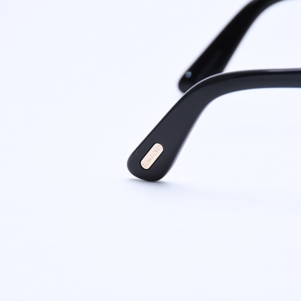 新品同様 TOM FORD トムフォード スクエア メガネ 日本企画モデル TF5781-D-B アセテート ブラック サイズ54◻︎18 中古 4a008469