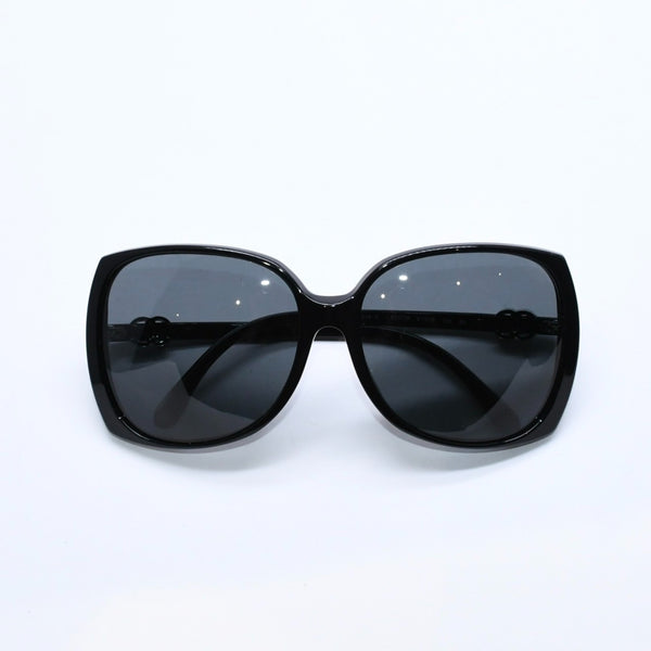 CHANEL シャネル サングラス アイウェア 5216-A c.501/3F サイズ61□16 135 ココマーク ブラック 美品 中古 4a008434