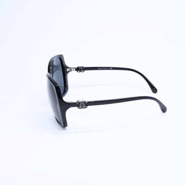 CHANEL シャネル サングラス アイウェア 5216-A c.501/3F サイズ61□16 135 ココマーク ブラック 美品 中古 4a008434