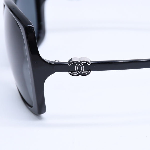 CHANEL シャネル サングラス アイウェア 5216-A c.501/3F サイズ61□16 135 ココマーク ブラック 美品 中古 4a008434