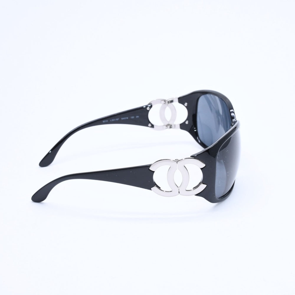 CHANEL シャネル サングラス アイウェア 6014 ｃ.501/87 サイズ64□16 120 ココマーク ブラック 良品 中古 4a008457
