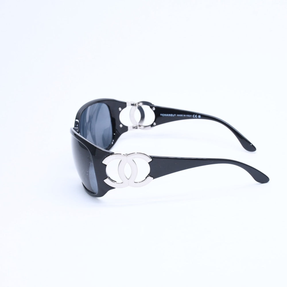 CHANEL シャネル サングラス アイウェア 6014 ｃ.501/87 サイズ64□16 120 ココマーク ブラック 良品 中古 4a008457