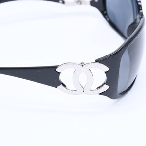 CHANEL シャネル サングラス アイウェア 6014 ｃ.501/87 サイズ64□16 120 ココマーク ブラック 良品 中古 4a008457