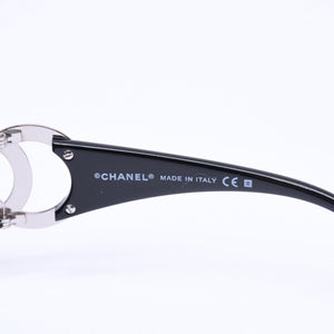 CHANEL シャネル サングラス アイウェア 6014 ｃ.501/87 サイズ64□16 120 ココマーク ブラック 良品 中古 4a008457