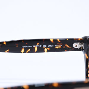 新品同様 TOM FORD トムフォード Snowdon スノードン メガネ 眼鏡 BR TF237-F ブラウン オレンジ サイズ51☐21 中古 4a008491