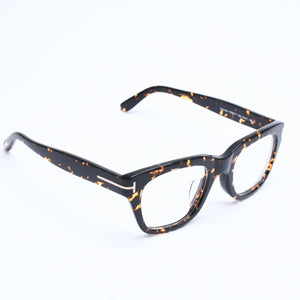 新品同様 TOM FORD トムフォード Snowdon スノードン メガネ 眼鏡 BR TF237-F ブラウン オレンジ サイズ51☐21 中古 4a008491