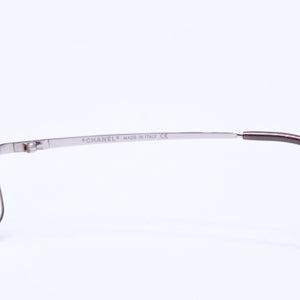 CHANEL シャネル リムレス サングラス アイウェア 4017-D c.124/89 サイズ62□17 120 ココマーク ラインストーン ブラウン 美品 中古 4a008583