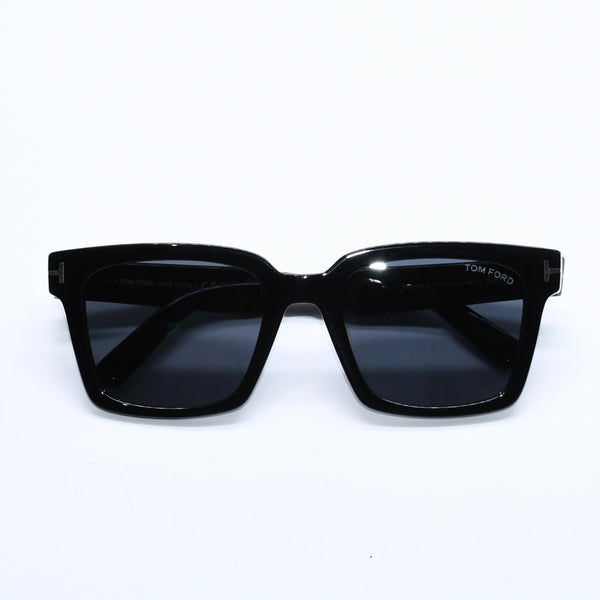極美品 TOM FORD トムフォード ウェリントン サングラス メガネ TF1161-K アセテート メタル ブラック サイズ54◻︎21 中古 4a008476