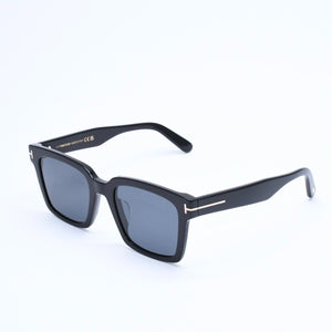 極美品 TOM FORD トムフォード ウェリントン サングラス メガネ TF1161-K アセテート メタル ブラック サイズ54◻︎21 中古 4a008476