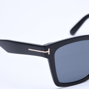 極美品 TOM FORD トムフォード ウェリントン サングラス メガネ TF1161-K アセテート メタル ブラック サイズ54◻︎21 中古 4a008476