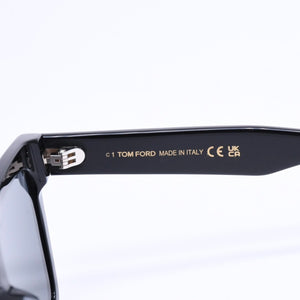 極美品 TOM FORD トムフォード ウェリントン サングラス メガネ TF1161-K アセテート メタル ブラック サイズ54◻︎21 中古 4a008476