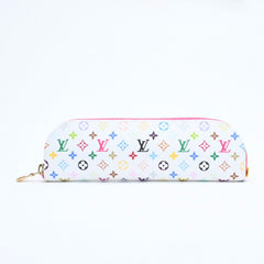 新品同様 LOUIS VUITTON ルイヴィトン LV × TM ペンシルポーチシャーロット GI1303 ホワイト マルチカラー 中古 4a008379