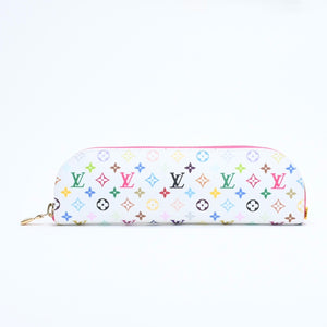 新品同様 LOUIS VUITTON ルイヴィトン LV × TM ペンシルポーチシャーロット GI1303 ホワイト マルチカラー 中古 4a008379