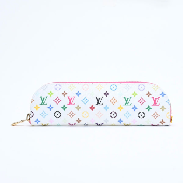 新品同様 LOUIS VUITTON ルイヴィトン LV × TM ペンシルポーチシャーロット GI1303 ホワイト マルチカラー 中古 4a008379