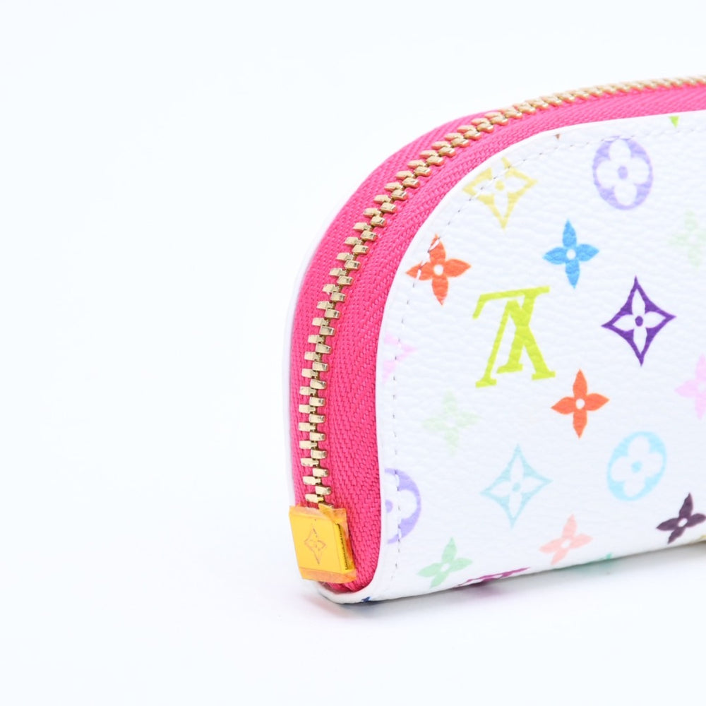 Like new LOUIS VUITTON LV × TM Pencil Pouch Charlotte GI1303 White Multicolor Used 4a008379