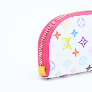新品同様 LOUIS VUITTON ルイヴィトン LV × TM ペンシルポーチシャーロット GI1303 ホワイト マルチカラー 中古 4a008379