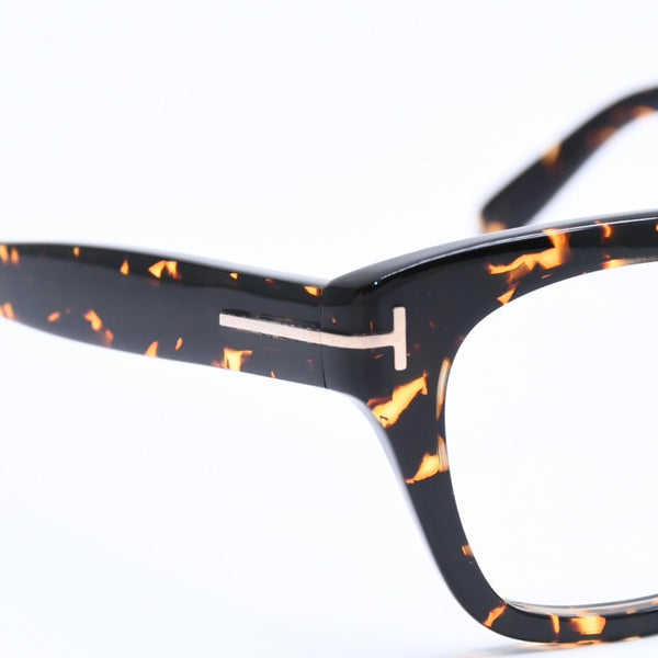 新品同様 TOM FORD トムフォード Snowdon スノードン メガネ 眼鏡 BR TF237-F ブラウン オレンジ サイズ51☐21 中古 4a008491
