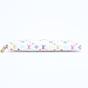 新品同様 LOUIS VUITTON ルイヴィトン LV × TM ペンシルポーチシャーロット GI1303 ホワイト マルチカラー 中古 4a008379