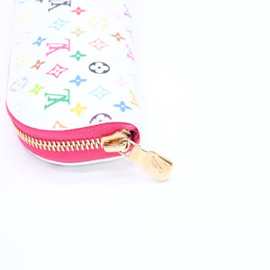 新品同様 LOUIS VUITTON ルイヴィトン LV × TM ペンシルポーチシャーロット GI1303 ホワイト マルチカラー 中古 4a008379