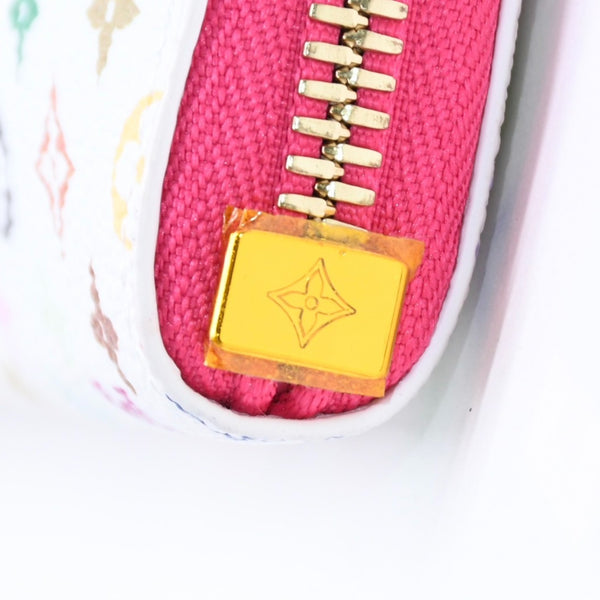 新品同様 LOUIS VUITTON ルイヴィトン LV × TM ペンシルポーチシャーロット GI1303 ホワイト マルチカラー 中古 4a008379