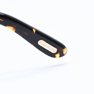 新品同様 TOM FORD トムフォード Snowdon スノードン メガネ 眼鏡 BR TF237-F ブラウン オレンジ サイズ51☐21 中古 4a008491