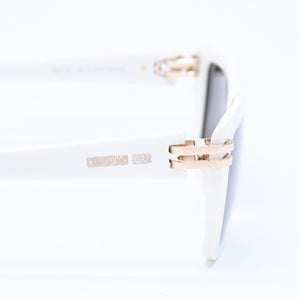 Mint condition CHRISTIAN DIOR sunglasses WH S1F 95A0 Ivory Size 56◻13 Gold hardware, pre-owned, item number 4a008533