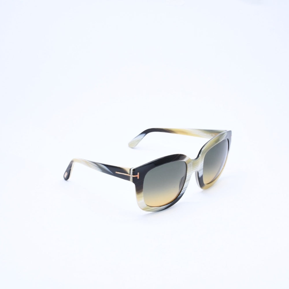 極美品 TOM FORD トムフォード クリストファー サングラス TF279 62F アセテート イエロー ホワイト ゴールド金具 サイズ53◻︎23 中古 4a008495