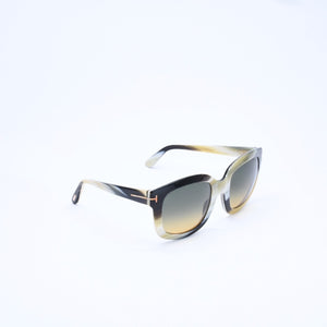 極美品 TOM FORD トムフォード クリストファー サングラス TF279 62F アセテート イエロー ホワイト ゴールド金具 サイズ53◻︎23 中古 4a008495