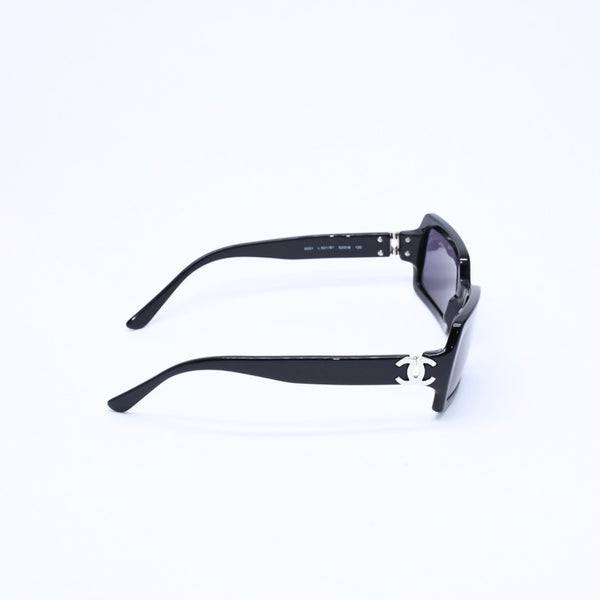 CHANEL シャネル サングラス アイウェア 5031 c.501/91 サイズ52□18 130 ココマーク ブラック 美品 中古 4a008437