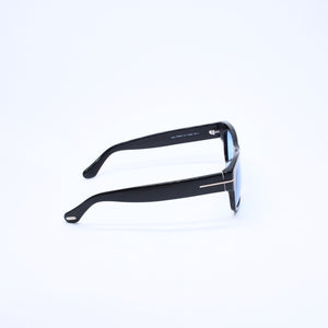 極美品 TOMFORD トムフォード サングラス Cary カリー TF58-F イタリア製 アセテート ブラック ブルー ゴールド金具 サイズ52◻︎20 中古 4a008523
