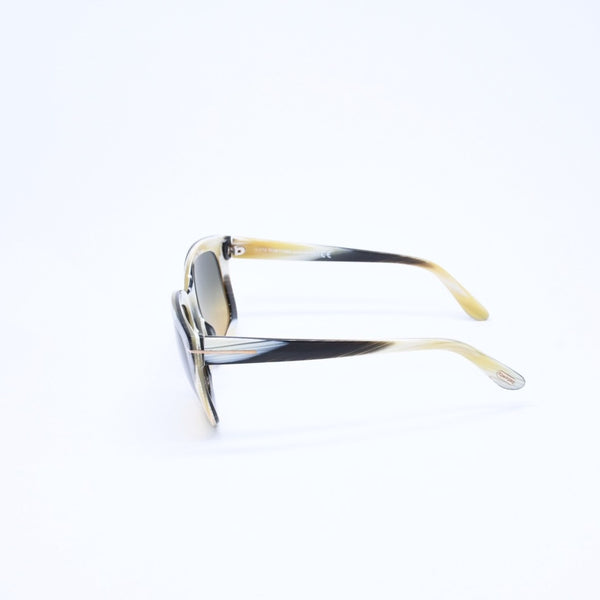 極美品 TOM FORD トムフォード クリストファー サングラス TF279 62F アセテート イエロー ホワイト ゴールド金具 サイズ53◻︎23 中古 4a008495
